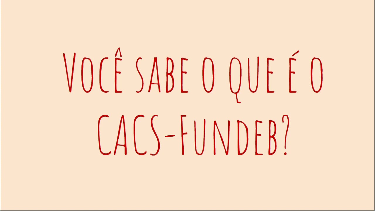 Apresentação do CACS - FUNDEB