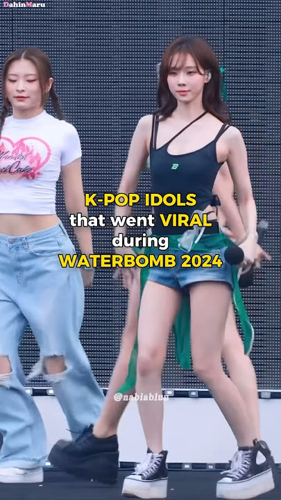 KPOP IDOLS that went VIRAL during WATERBOMB #kpop #aespa #kissoflife #cignature #twice #izone #julie