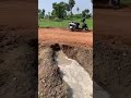 Water passed through new concrete canal