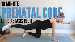 10 Minute Prenatal Core Workout to Prevent Diastasis Recti - reduce ab separation during pregnancy
