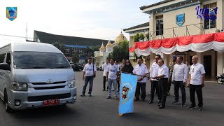 Pelepasan Kontingen PWI Kabupaten Lahat untuk Mengikuti Pekan Olahraga Wartawan Daerah