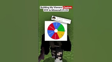 Building my viewers’ custom profile picture in Minecraft part 25 ⛏🧱 #shorts #minecraft #shoutout