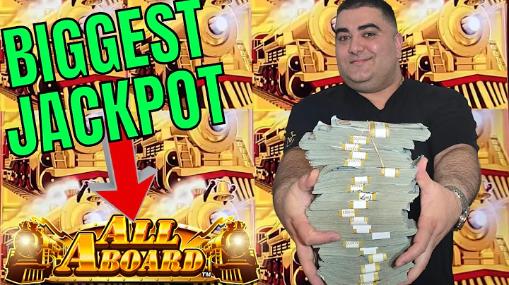 BIGGEST JACKPOT Of My Life On All Aboard Slot - More Than GRAND JACKPOT