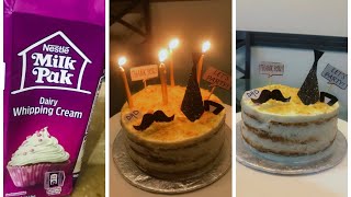 Bakery style vanilla cake recipe | Father’s Day cake idea | How to bake bakery style cake at home