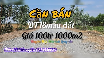 cần bán nhanh DT 18 mẫu đất giá 100tr 1000m2 đất thuộc huyện Mộc Hóa tỉnh Long An lh em 0816556639