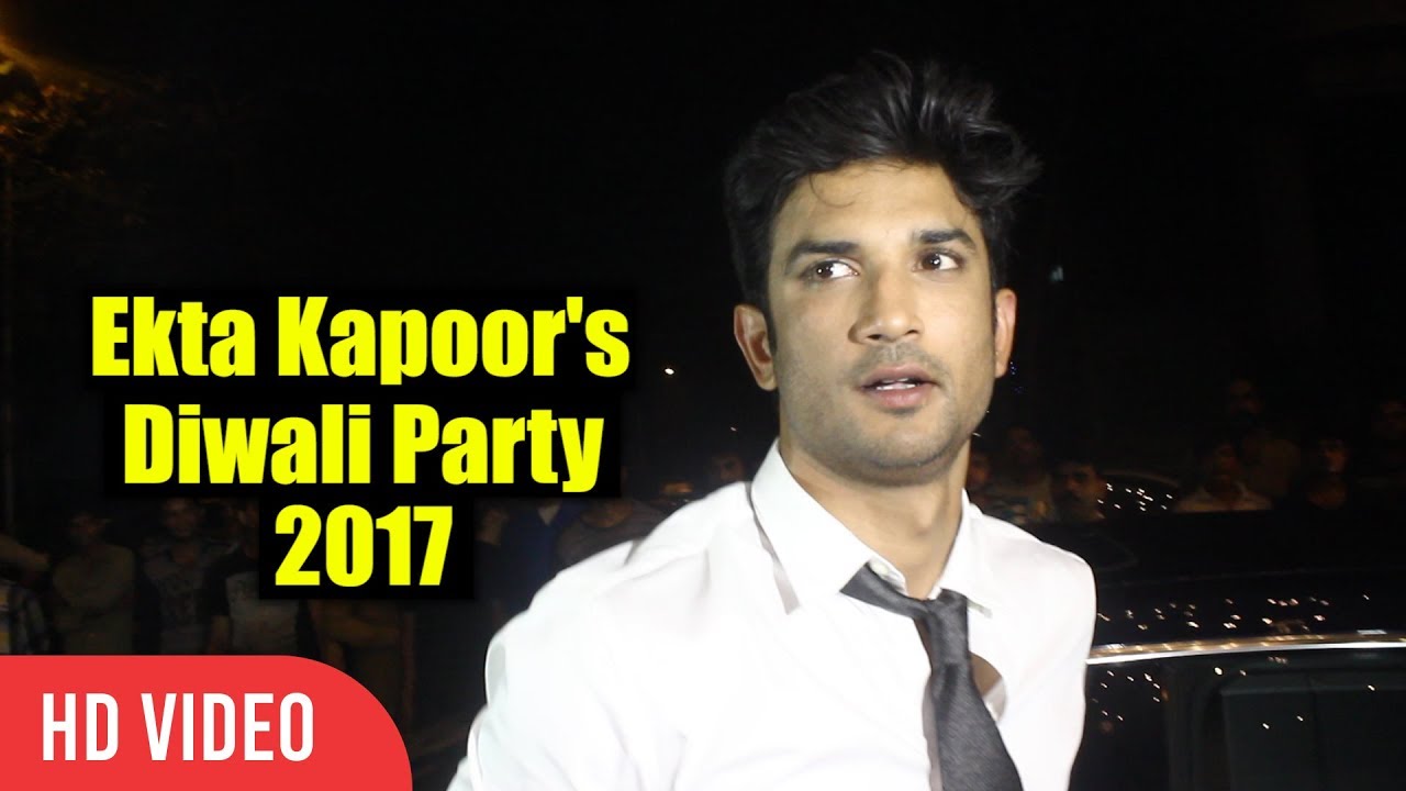 Sushant Singh Rajput At Ekta Kapoor's Diwali Party | Diwali Party Celebration