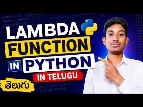 Lambda Function in Python Explained | Python Lambda Function Tutorial | Python Functions
