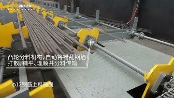 Automatic loading for CNC rebar shear line