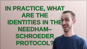 Security: In practice, what are the identities in the Needham–Schroeder protocol?