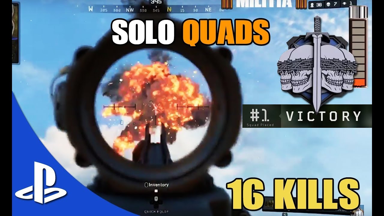 16 KILL SOLO SQUAD BLACKOUT BETA COD PS4 GAMEPLAY | CALL OF DUTY BLACKOPS 4