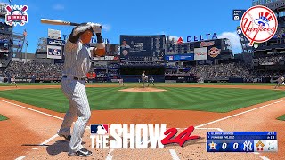 MLB The Show 24 New York Yankees vs Houston Astros | FIRST GAMEPLAY and GRAND SLAM | PS5 60fps HD