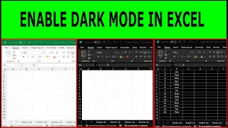 How to Enable Dark Mode in Excel | excel dark mode | how to change dark mode in excel