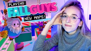 playing NEW FALL GUYS MAPS!