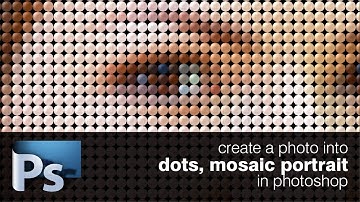 How to Create a Photo into Dots, Mosaic Portrait in Photoshop | Photoshop Tutorial