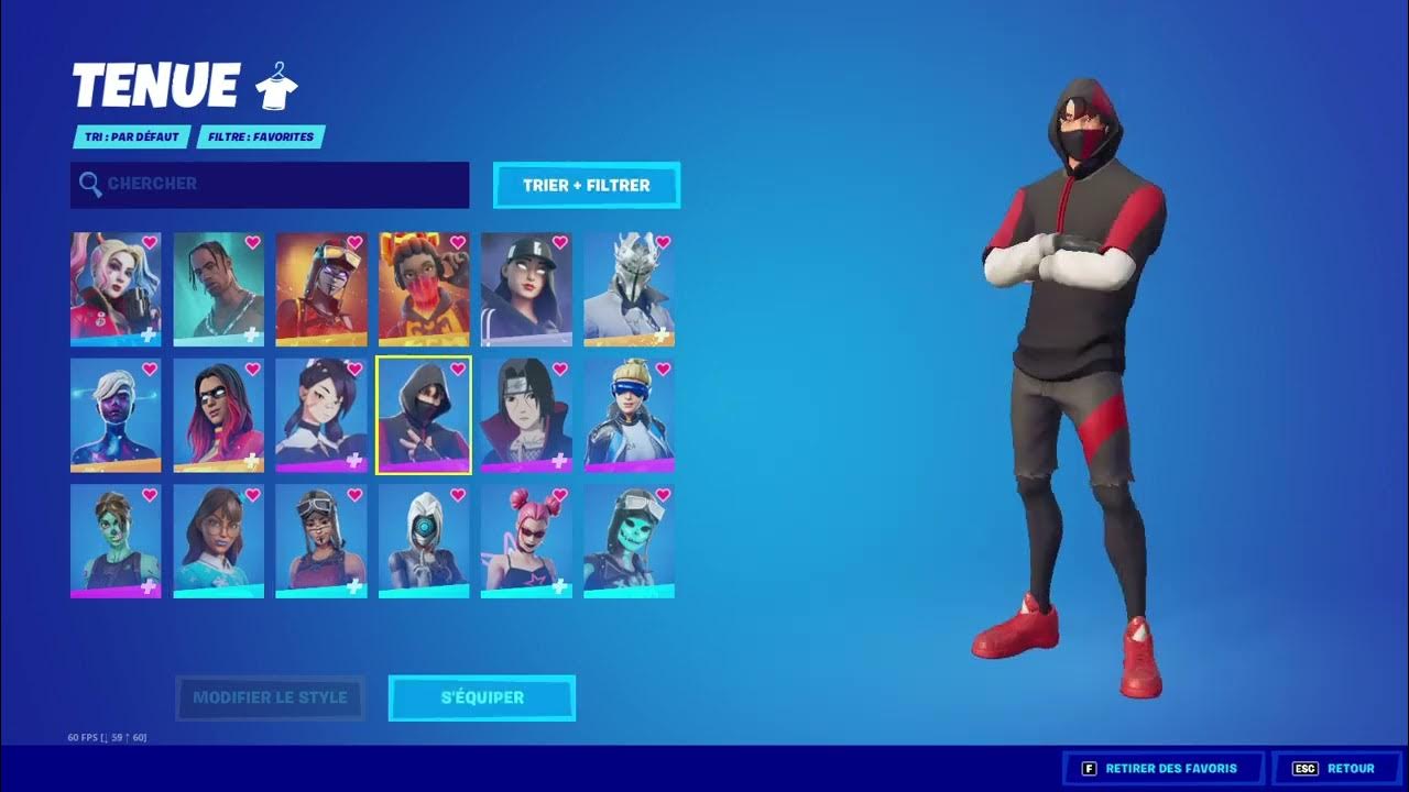 je vend mon compte fortnite rare (renegade raider,ikonik,travis scott,etc) YouTube