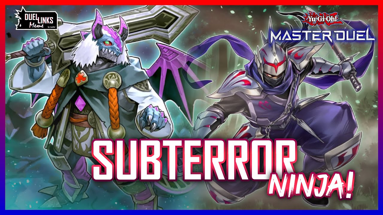 Subterror x Ninja! Abusing the Facedown Position! [Yu-Gi-Oh! Master Duel]