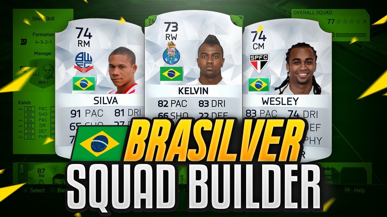 FIFA 16: BRASILVERS! SILVER BRAZILIAN SQUAD BUILDER!