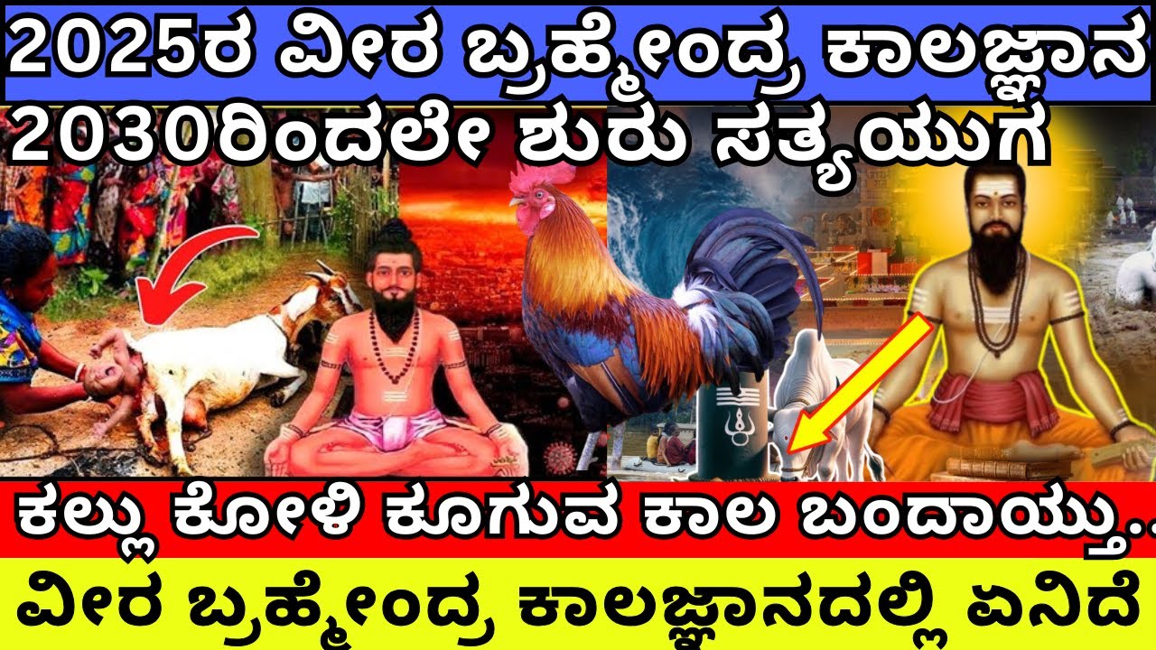 2025ರ ವೀರ ಬ್ರಹ್ಮೇಂದ್ರ ಸ್ವಾಮಿ ಕಾಲಜ್ಞಾನ | 2030ಕ್ಕೆ ಕಲ್ಲು ಕೋಳಿ ಕೂಗುವ ಸಮಯ ! @digitalnewskannada1