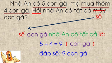 TOÁN LỚP 1 - TUẦN 21 - BÀI: GIẢI TOÁN CÓ LỜI VĂN