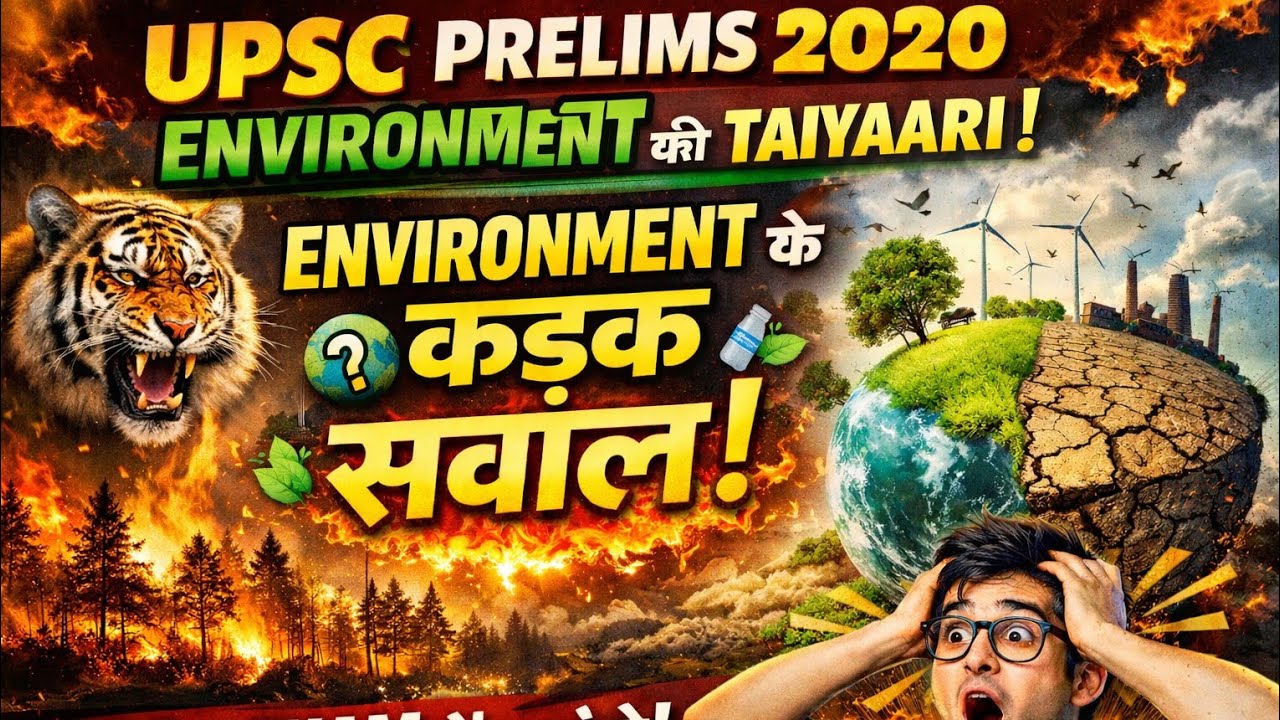 UPSC Prelims Environment 2020 - Zero से Master तक ! PYQ Discussion+High Yield Topics for Next Exam!