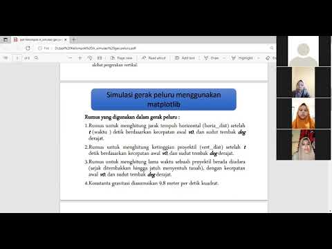 vidio penjelasan gerak peluru menggunakan python