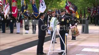 JAPANESE PM LAYS WREATH AT TOMB OF THE UNKNOWNS