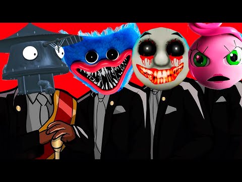 Thomas The Train EXE & Tripod Monster & Huggy Wuggy & Mommy Long Legs Coffin Dance Song (COVER)