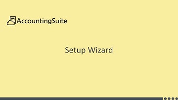 Setup Wizard. How to init your new AccountingSuite database.