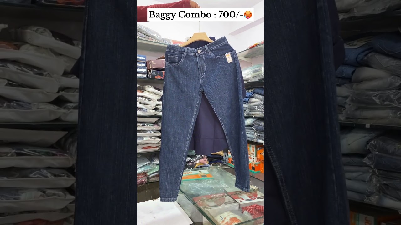₹700/- 💥Baggy jeans + double pocket shirt combo 👖👕Style bhi, comfort bhi 