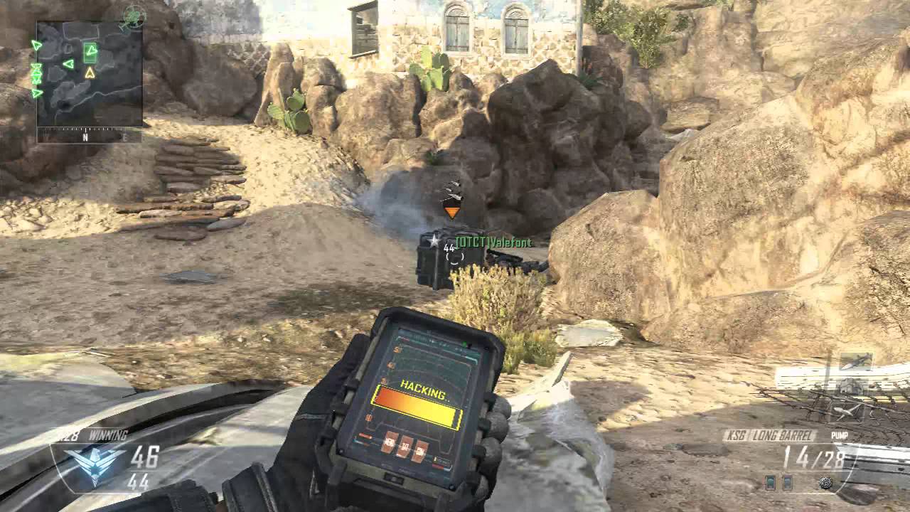 Stealing a teammates swarm care package with a black hat PDA.