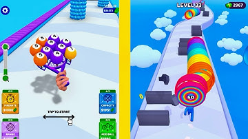 Racket Run vs Layer Man 3D - All Levels Gameplay Walkthrough iOS, Android || B8 Gamer