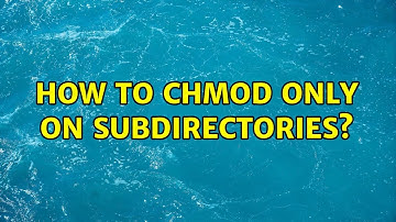 How to chmod only on subdirectories? (3 Solutions!!)