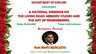 National Webinar on "The Living Dead: Memory Studies and The Art of Remembering"