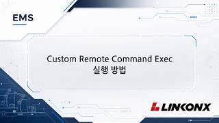 EMS Custom Remote Command Exec 실행 방법
