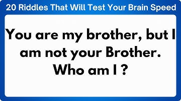 20 Hard Tricky Riddles That Will Boost Your Thinking Skills | Only A Genius Can Solve These #riddles