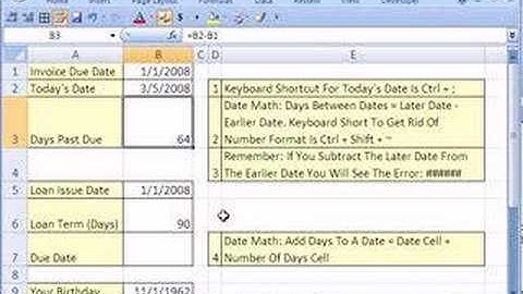 Excel Magic Trick #12: Date Math!