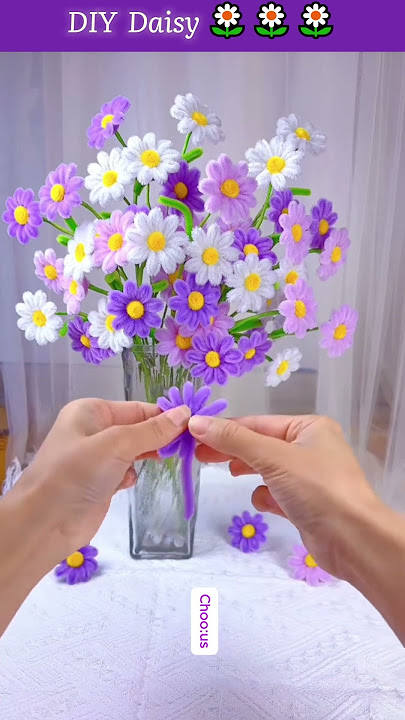 🌼Stunning Pipe Cleaner Flower Tutorial🌼  #diy #crepepaperflower #diyflowers #flowers #handmade