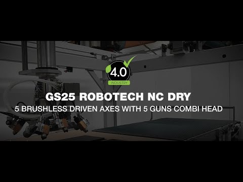 "GS25 Robotech Nc Dry": 5 brushless driven axes with 5 guns combi head