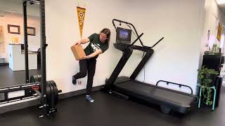 Standing hip shift on wall