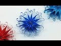 DIY 3D Quilling Paper Snowflakes | Christmas Tree Ornaments DIY 3D Quilling Paper Snowflakes | Christmas Tree Ornaments