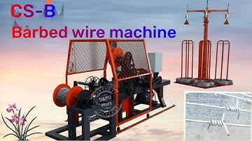 CS-B GI bob wire barbed wire making machine China factory price