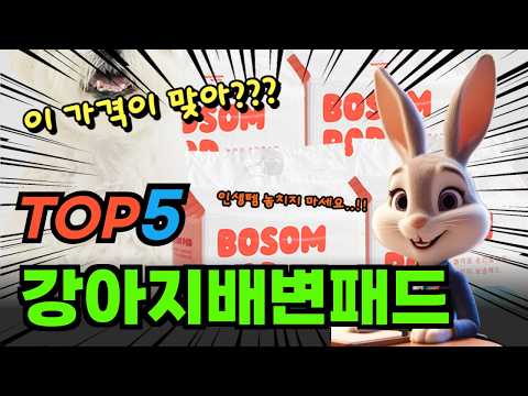 지금 뜨고있는 강아지배변패드 추천 TOP5