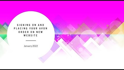 Signing in and placing an order on the new Avon Website (Jan. 2022) Shop: avon.com/repstore/valles
