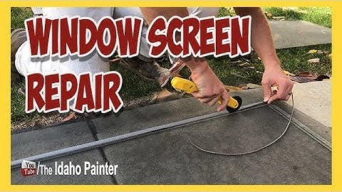 Window Screen Repair Tips.  How To Re-screen A Window.