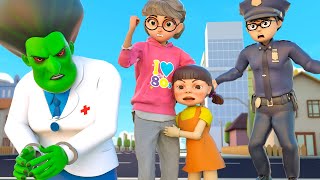 Scary Teacher Nick Police Rescue She Hulk from Miss T&#39;s Evil Laboratory | Scary Teacher 3D Police