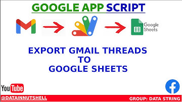Export GMAIL Emails To Google Sheets Automatically | GOOGLE APP SCRIPT
