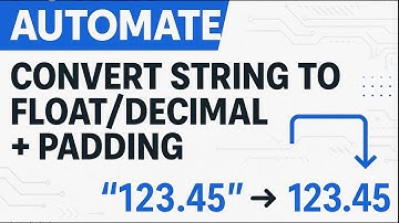 Power Automate: Convert String to Float/Decimal + Padding Tutorial