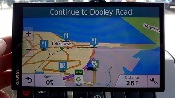 Garmin 61 Up head display on map petrol station, restaurant, Poi Icon