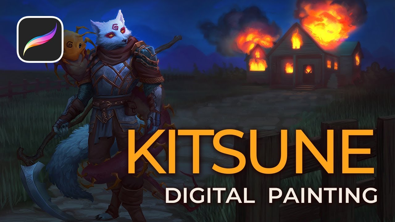 "Kitsune" - Digital Painting