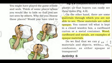 NCERT: CLASS-6TH: SCIENCE: CHAPTER- 4: SORTING MATERIALS INTO GROUPS : PART-2